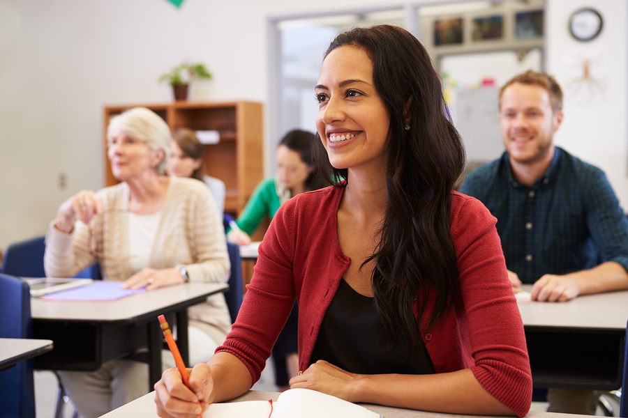 Literacy Council Of Sarasota Hispanic Woman Studying At Adult Education