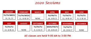 2020-tutor-training-schedule