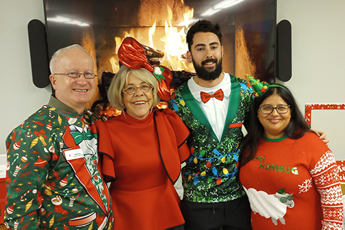 Tom Melville, Executive Director; Susan Bergstrom, Program Director; David Ramirez, Program Coordinator; and Maricela Morgado, Office Administrator.